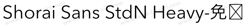 Shorai Sans StdN Heavy字体转换